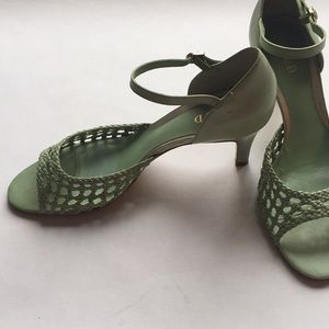 pastel green heels
